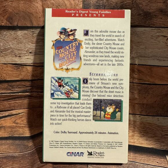 Country Mouse and City Mouse Adventures VHS Lot Those Amazing Mice Strauss Maus - Picture 7 of 9